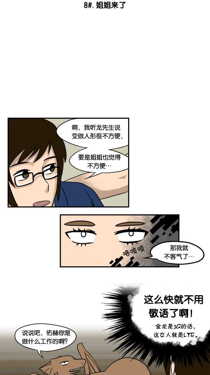 邻家小龙韩漫全集-[第8&amp;9话] 姐姐来了&amp;爱情，死亡和截稿日是无法阻止的无删减无遮挡章节图片 
