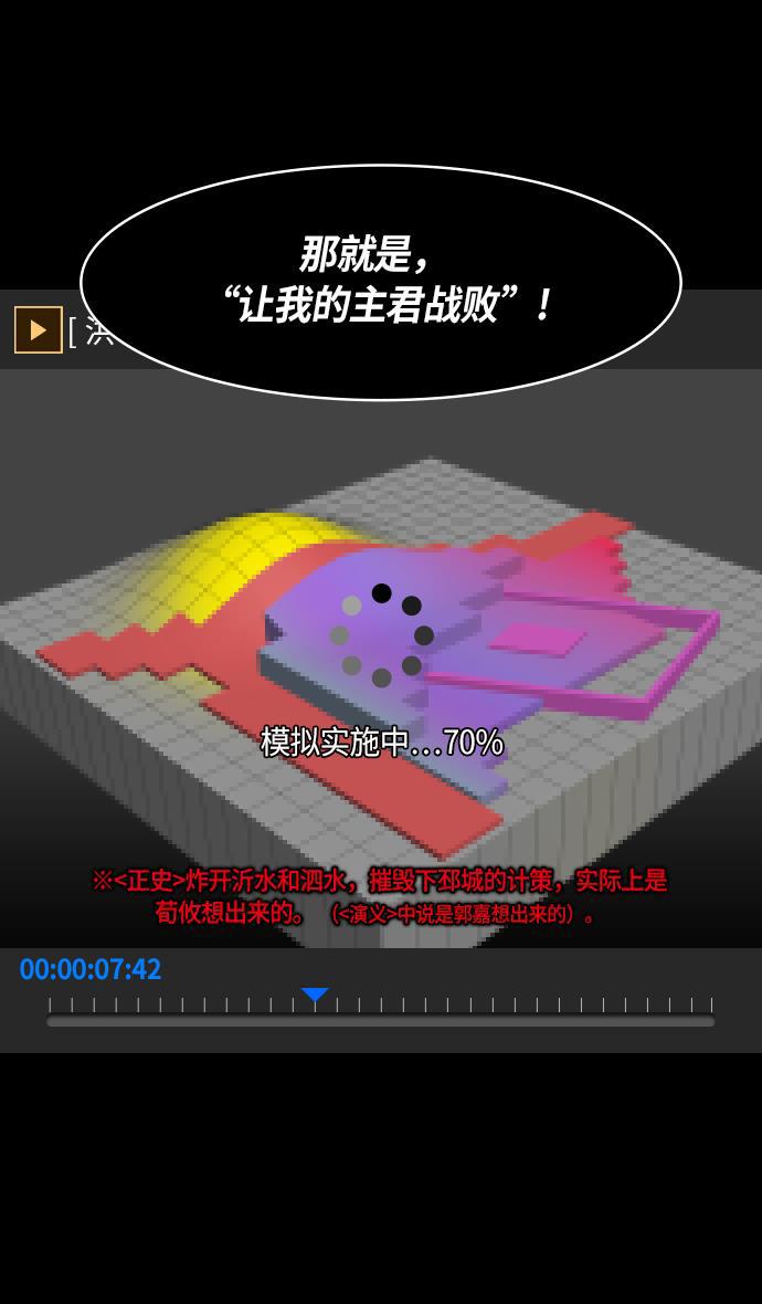 工口漫画韩漫全集-[第233话] 官渡之战-成一片汪洋的下邳城无删减无遮挡章节图片 