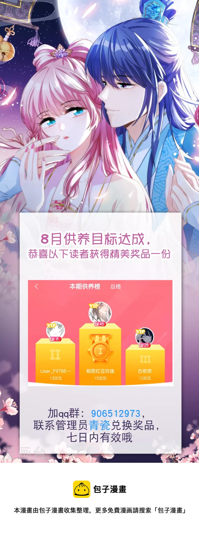 哦，我的宠妃大人韩漫全集-8月供养获奖名单无删减无遮挡章节图片 