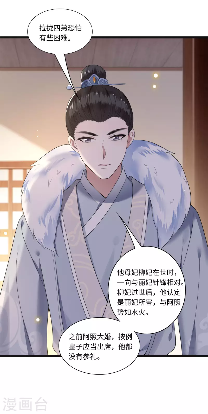 凤凰于飞韩漫全集-第110话 四皇子突然拜访无删减无遮挡章节图片 