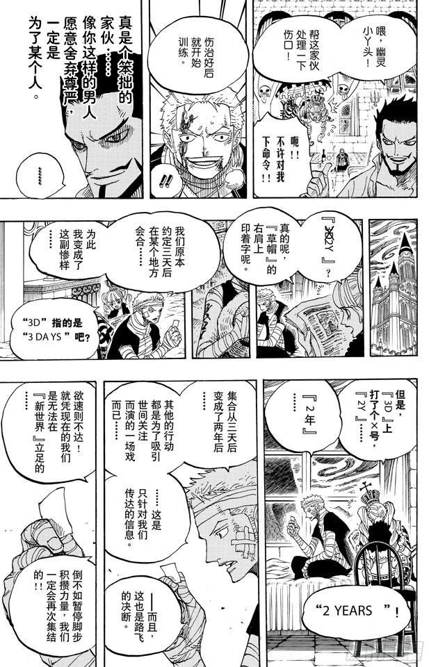 航海王韩漫全集-第597话 3D2Y （PS：3D是有“×”符号在上面的）无删减无遮挡章节图片 