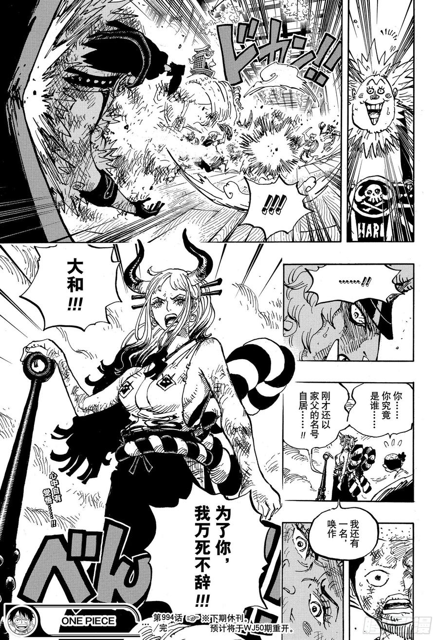 航海王韩漫全集-第994话 又名大和无删减无遮挡章节图片 