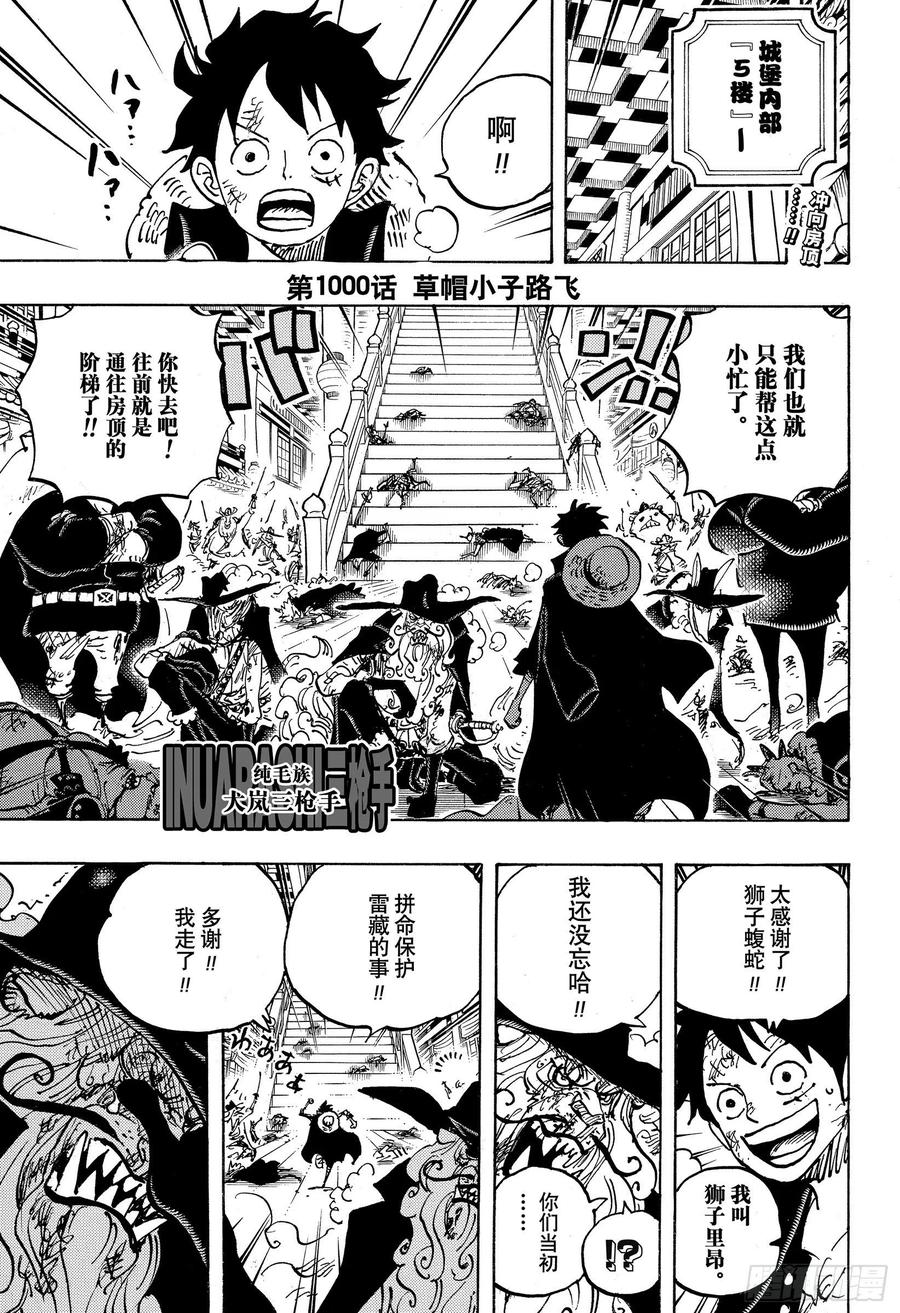 航海王韩漫全集-第1000话 草帽小子路飞无删减无遮挡章节图片 