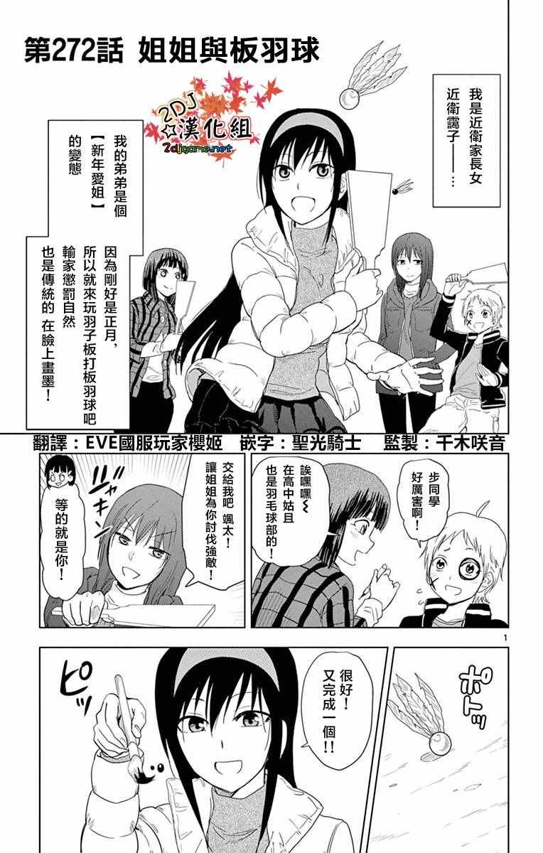 姐姐的妄想日记韩漫全集-第272话 姐姐与板羽球无删减无遮挡章节图片 