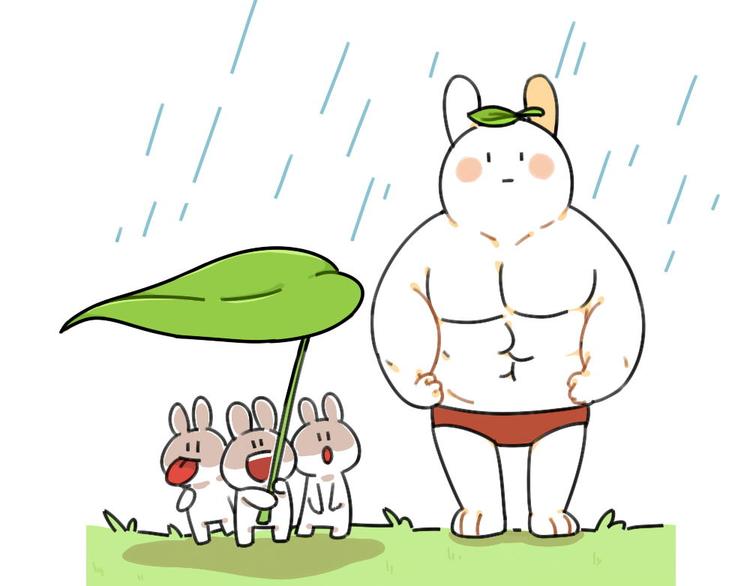 破耳兔韩漫全集-第40话：雨天不怕，我有花花无删减无遮挡章节图片 