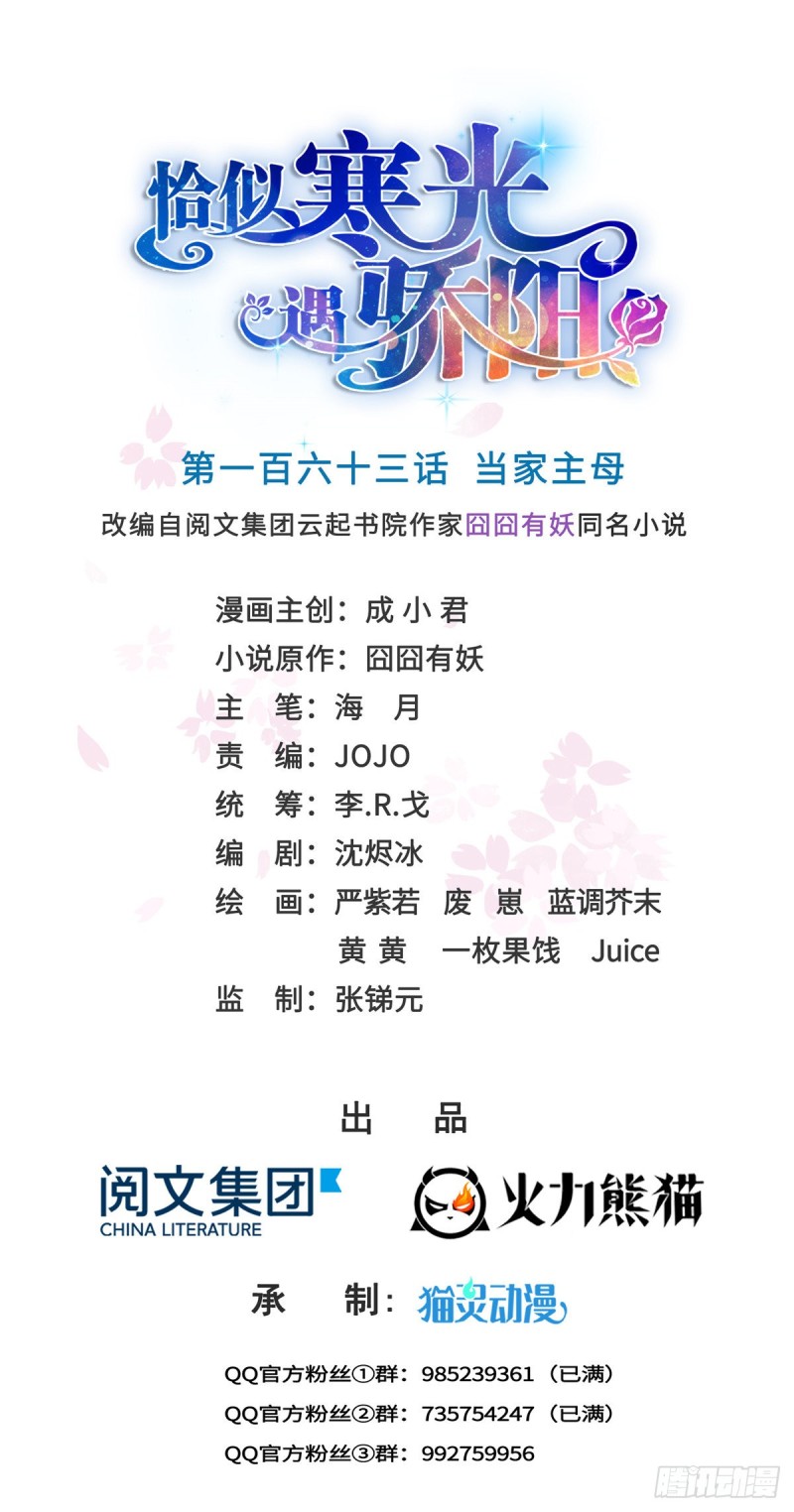 恰似寒光遇骄阳韩漫全集-第一百六十三话 当家主母无删减无遮挡章节图片 