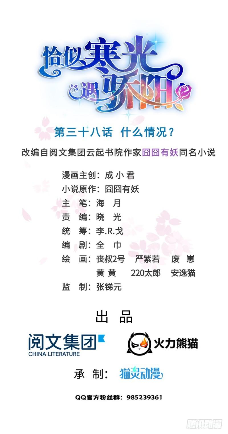 恰似寒光遇骄阳韩漫全集-第三十八话 什么情况？无删减无遮挡章节图片 