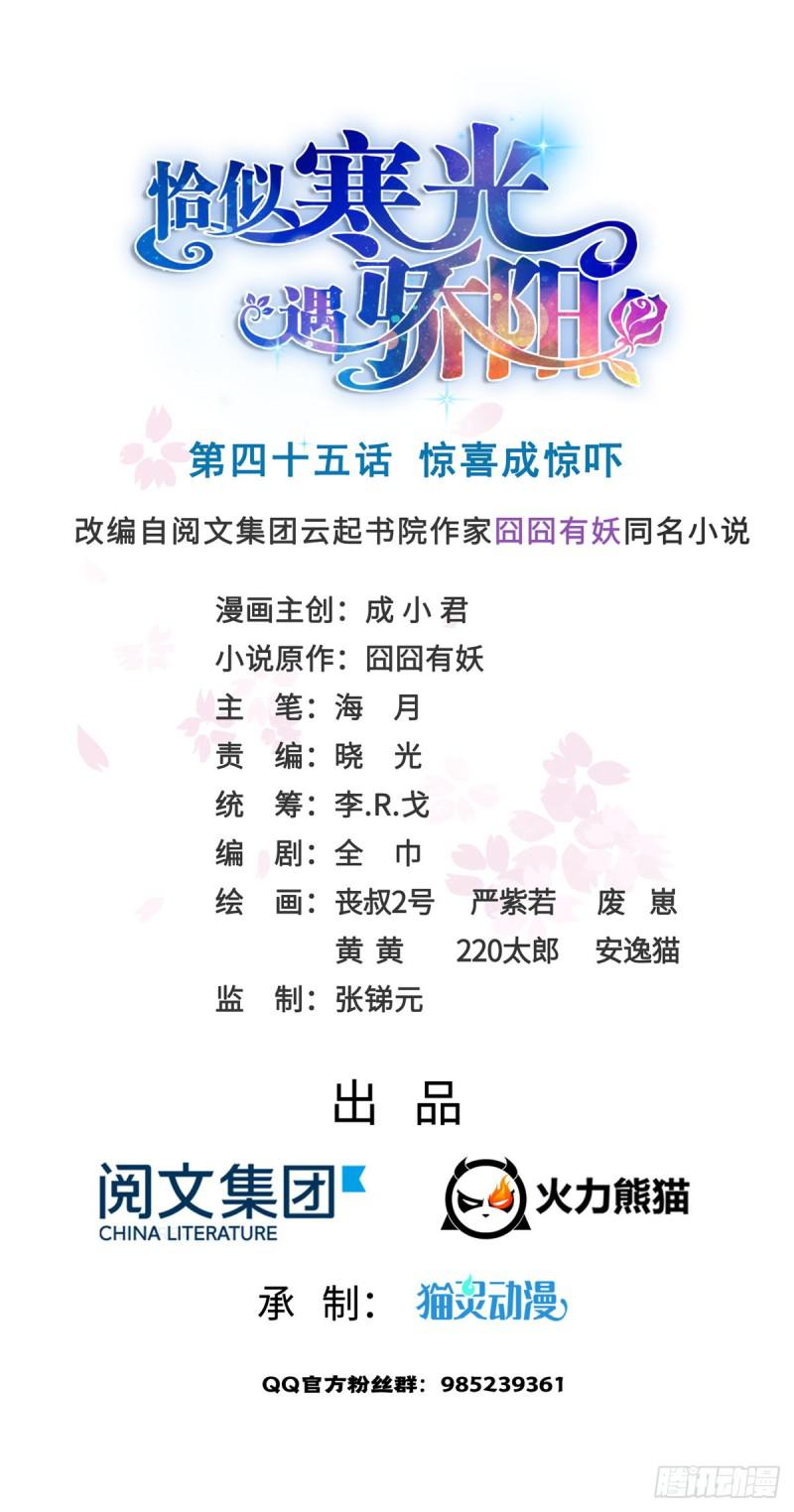恰似寒光遇骄阳韩漫全集-第四十五话 惊喜成惊吓无删减无遮挡章节图片 