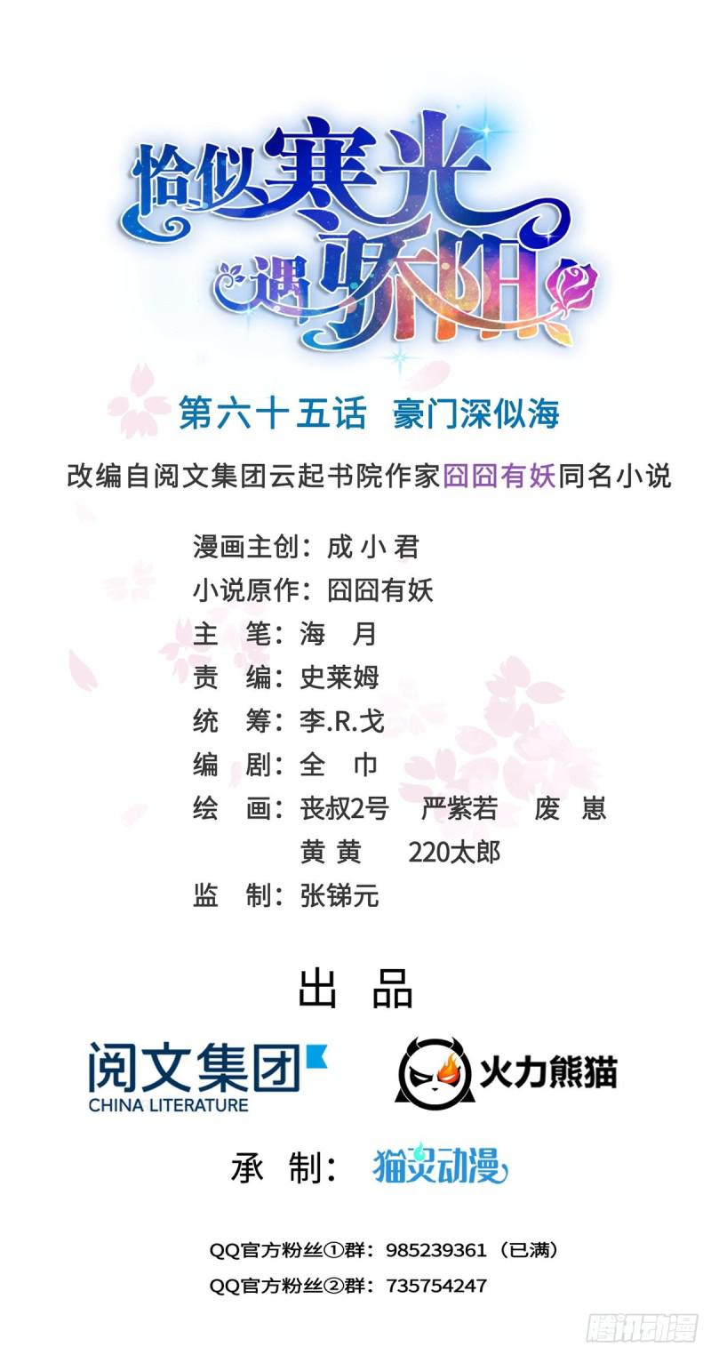 恰似寒光遇骄阳韩漫全集-第六十五话 豪门深似海无删减无遮挡章节图片 