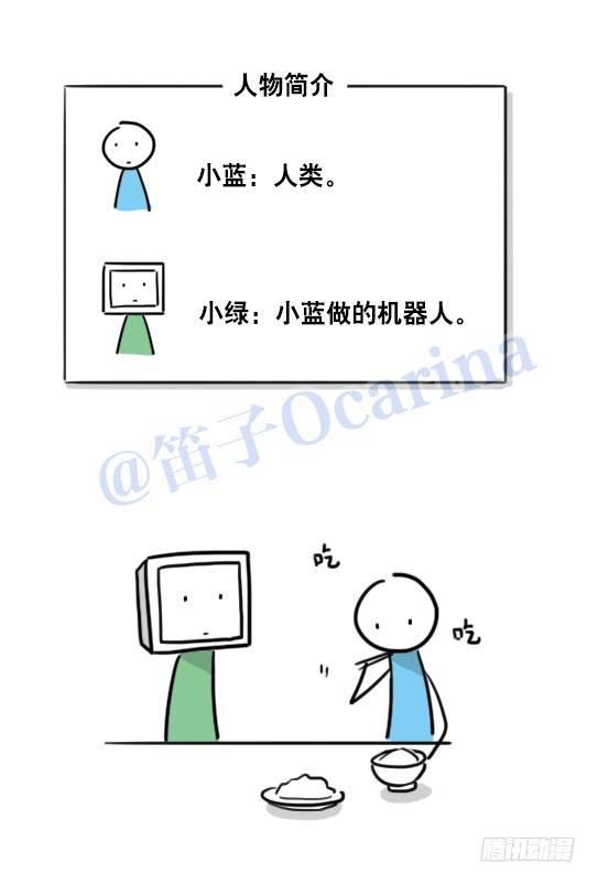 小绿和小蓝韩漫全集-98 机器人3-可贵的情感无删减无遮挡章节图片 
