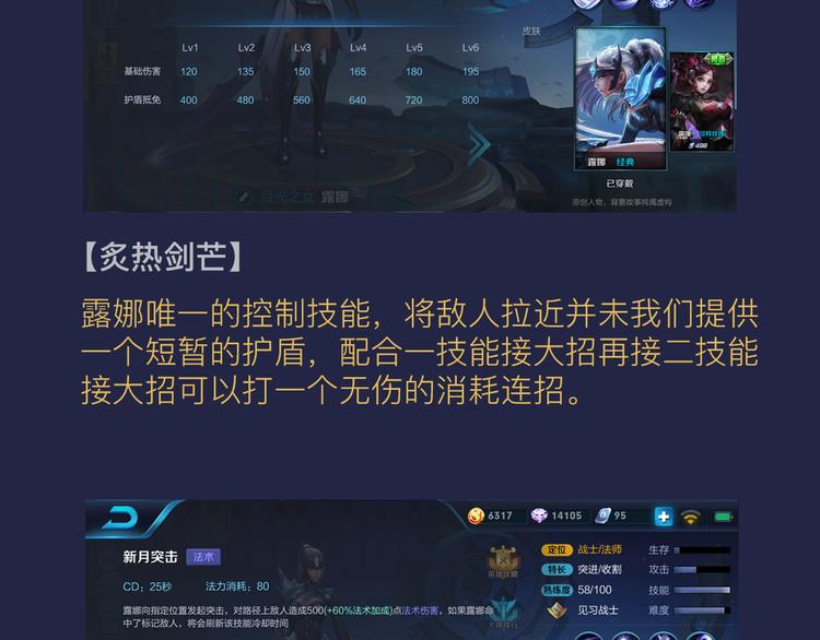 游戏世界韩漫全集-【王者荣耀】露娜人物详解无删减无遮挡章节图片 