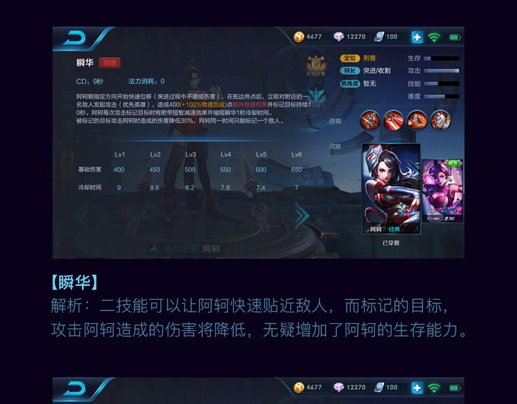 游戏世界韩漫全集-【王者荣耀】阿珂人物详解无删减无遮挡章节图片 