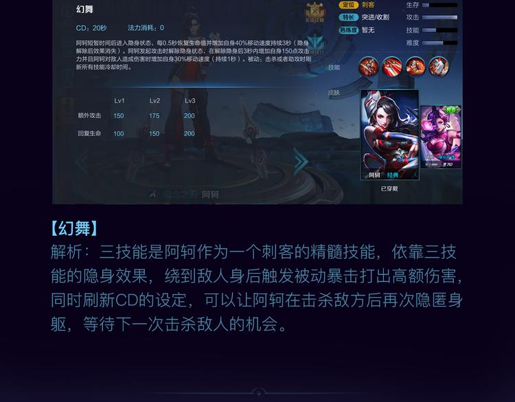 游戏世界韩漫全集-【王者荣耀】阿珂人物详解无删减无遮挡章节图片 