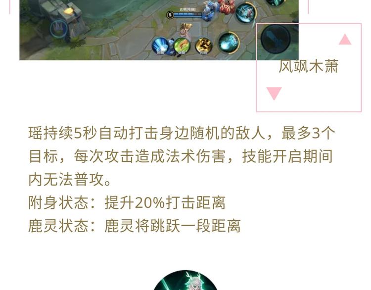 游戏世界韩漫全集-【王者】鹿灵少女-瑶资料曝光无删减无遮挡章节图片 