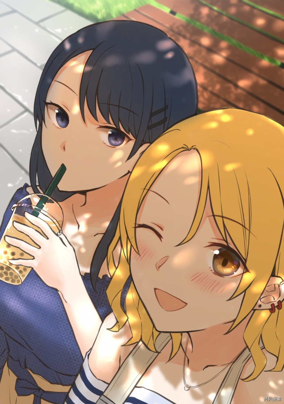 1个转发让关系不好的异性恋少女们接吻1秒[拷贝漫画]韩漫全集-第14回无删减无遮挡章节图片 