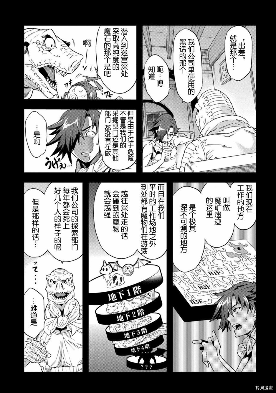 异世界迷宫黑心企业[拷贝漫画]韩漫全集-第01话无删减无遮挡章节图片 