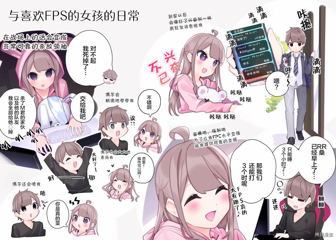 与FPS游戏的好友现实中见面了[拷贝漫画]韩漫全集-日常1无删减无遮挡章节图片 