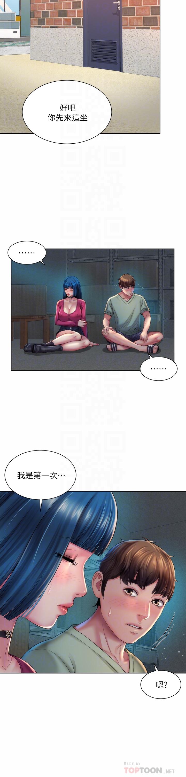 海滩女神[h漫]韩漫全集-海滩女神-第35話-倉庫裡的唇齒交纏无删减无遮挡章节图片 