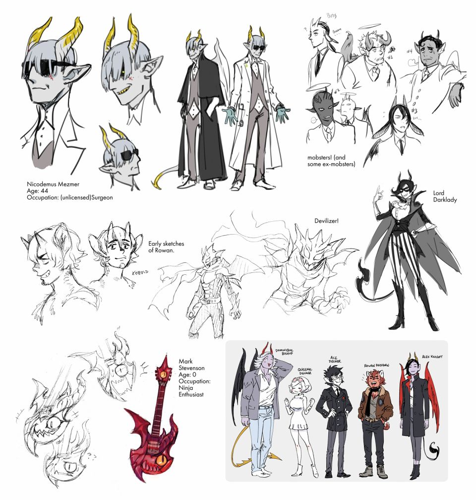 甜蜜的恶魔韩漫全集-艺术设定集无删减无遮挡章节图片 