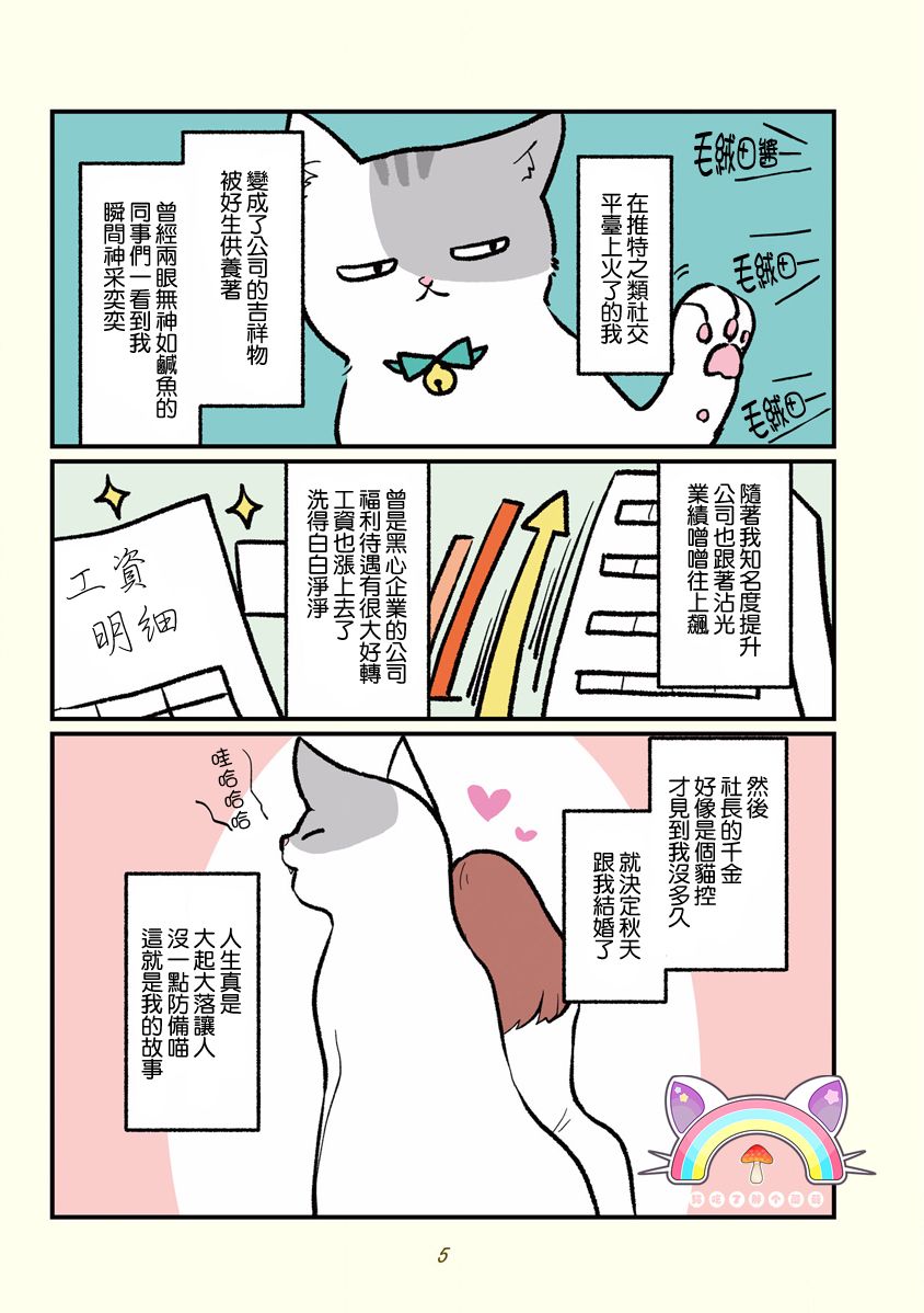 黑心企业的职员变成猫之后人生有了转变的故事韩漫全集-第00话无删减无遮挡章节图片 