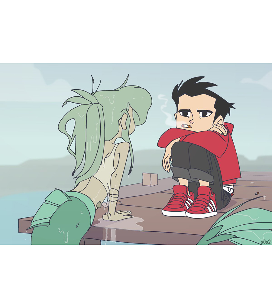 被海洋垃圾污染后的小美人鱼韩漫全集-第17话无删减无遮挡章节图片 