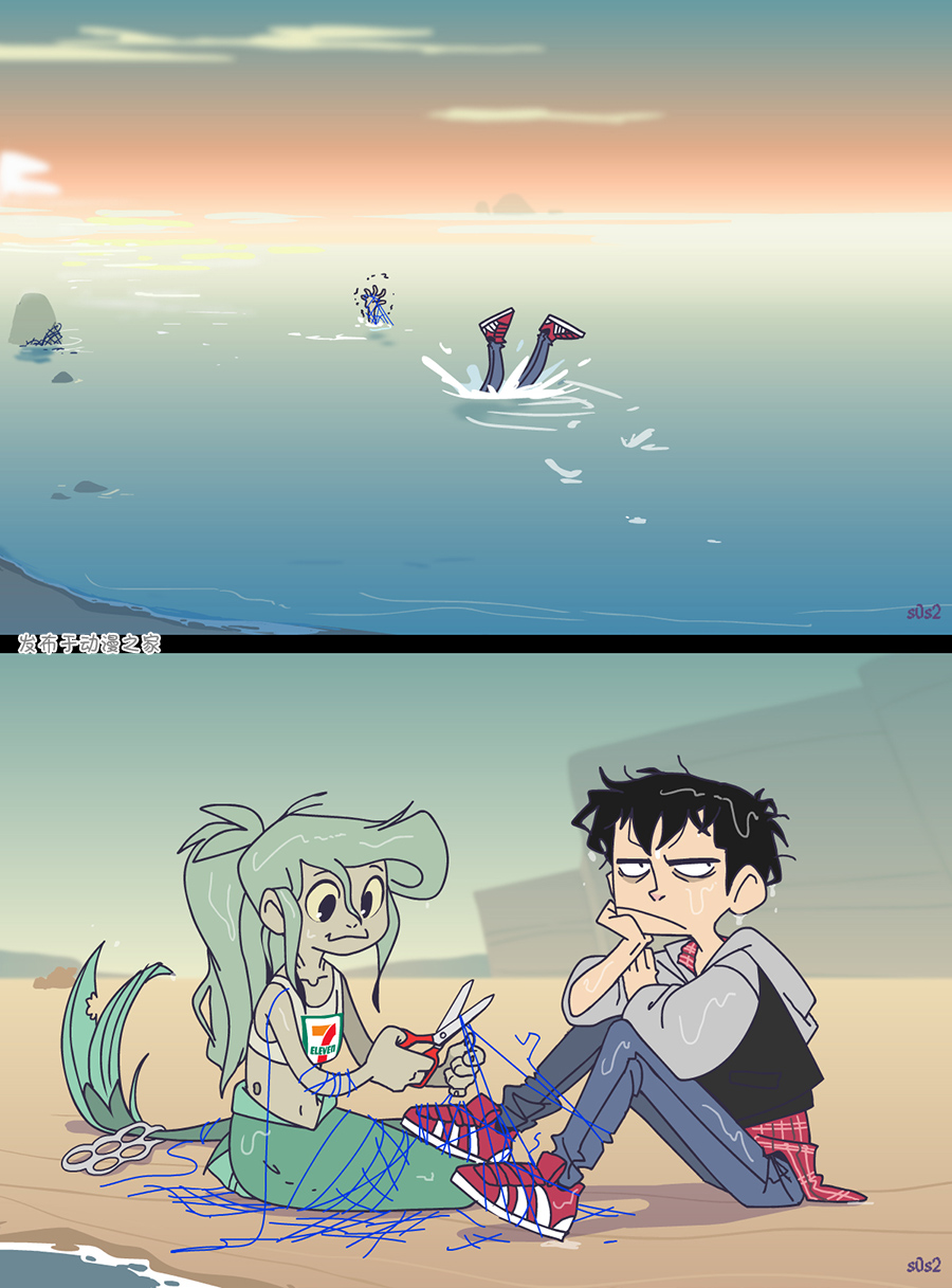 被海洋垃圾污染后的小美人鱼韩漫全集-第20话无删减无遮挡章节图片 