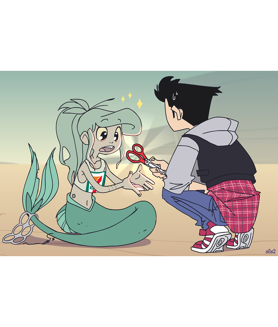 被海洋垃圾污染后的小美人鱼韩漫全集-第21话无删减无遮挡章节图片 