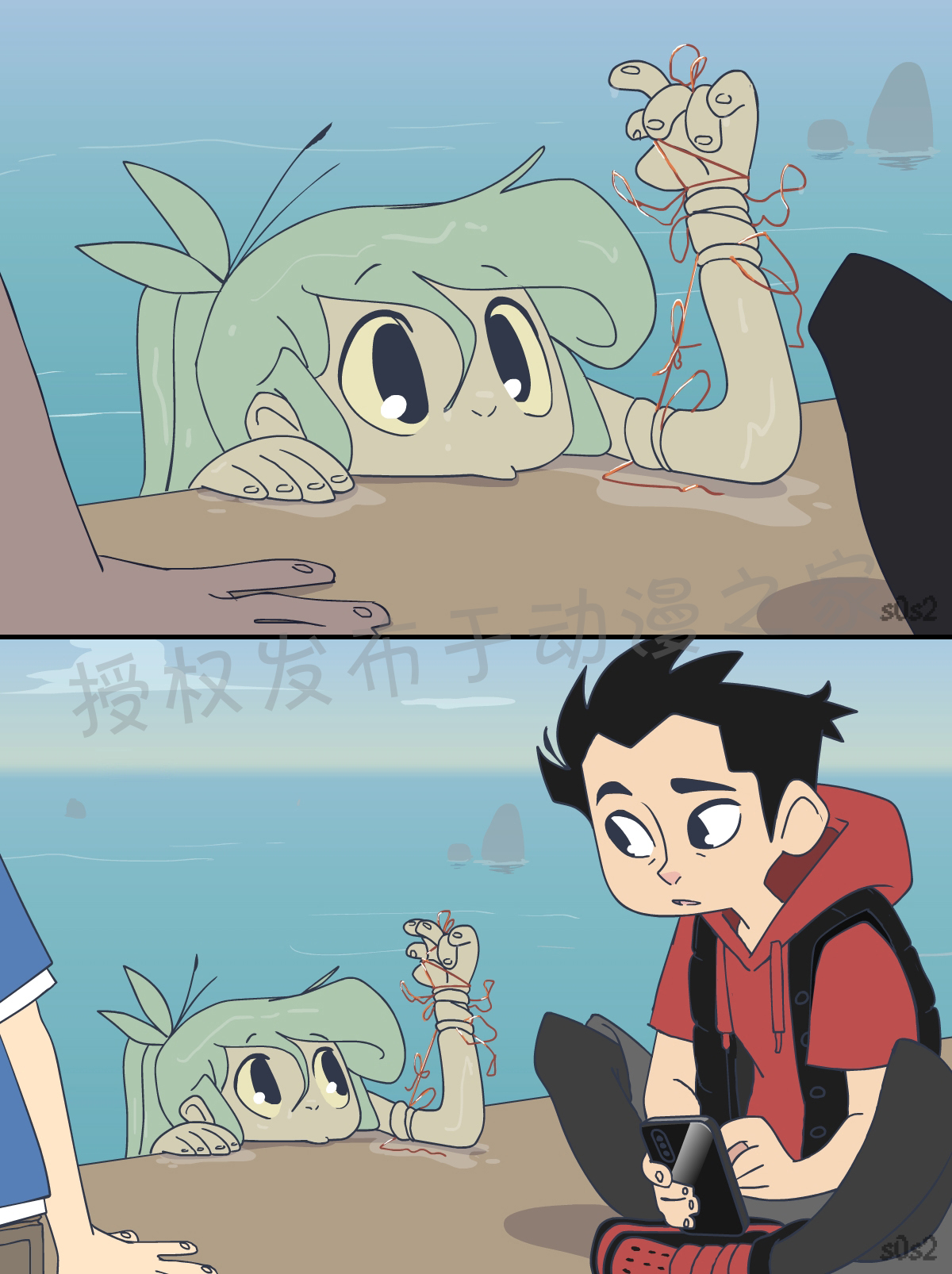 被海洋垃圾污染后的小美人鱼韩漫全集-第36话无删减无遮挡章节图片 