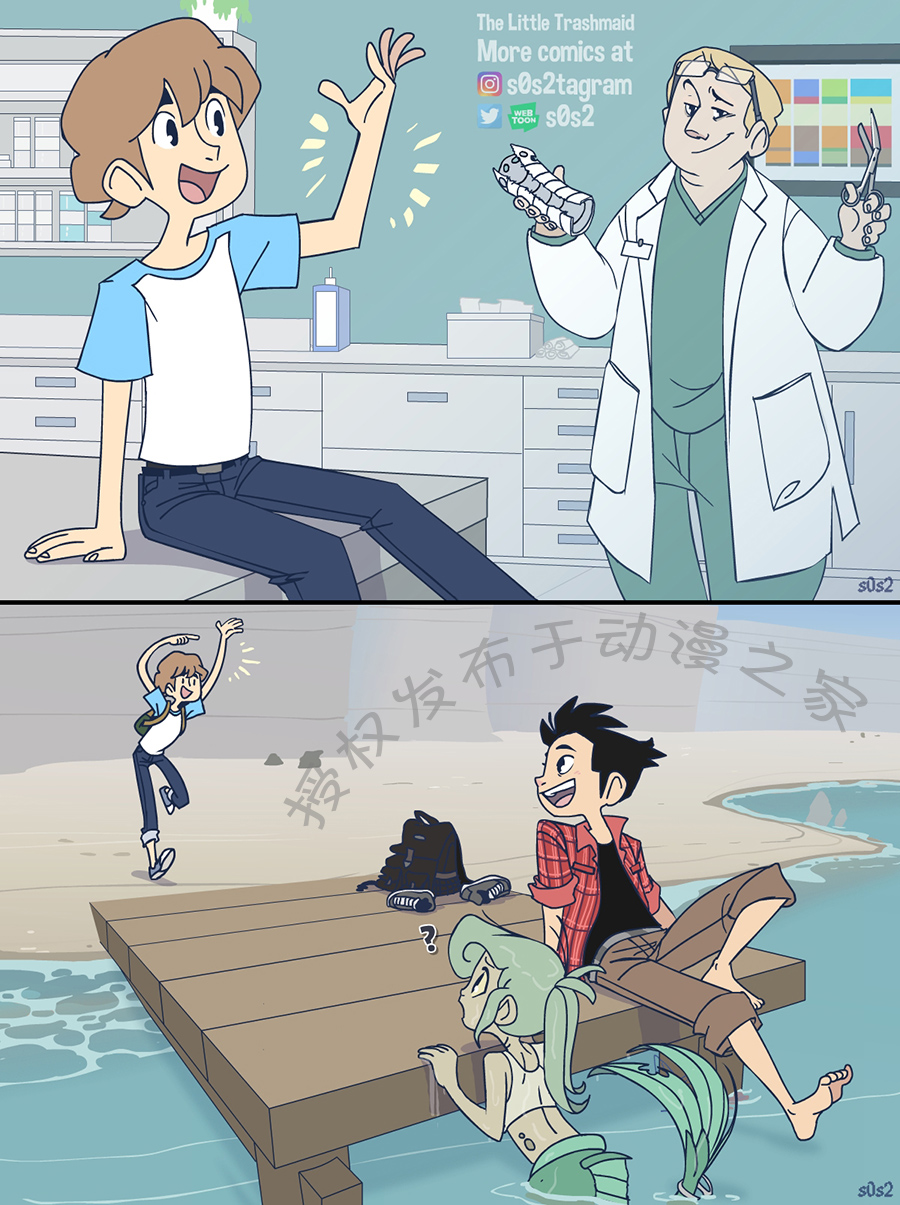 被海洋垃圾污染后的小美人鱼韩漫全集-第45话无删减无遮挡章节图片 