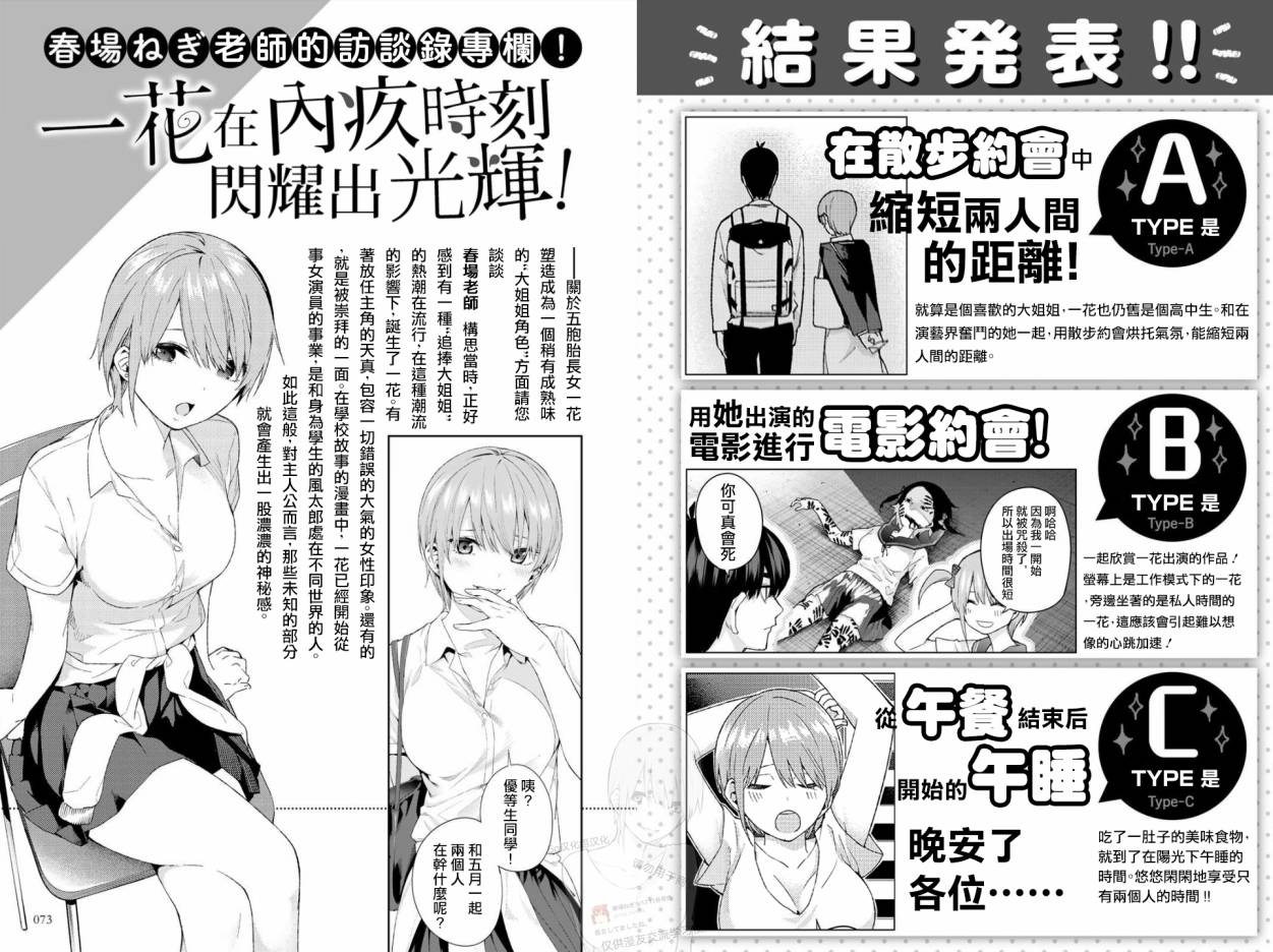 五等分的花嫁角色书韩漫全集-一花无删减无遮挡章节图片 