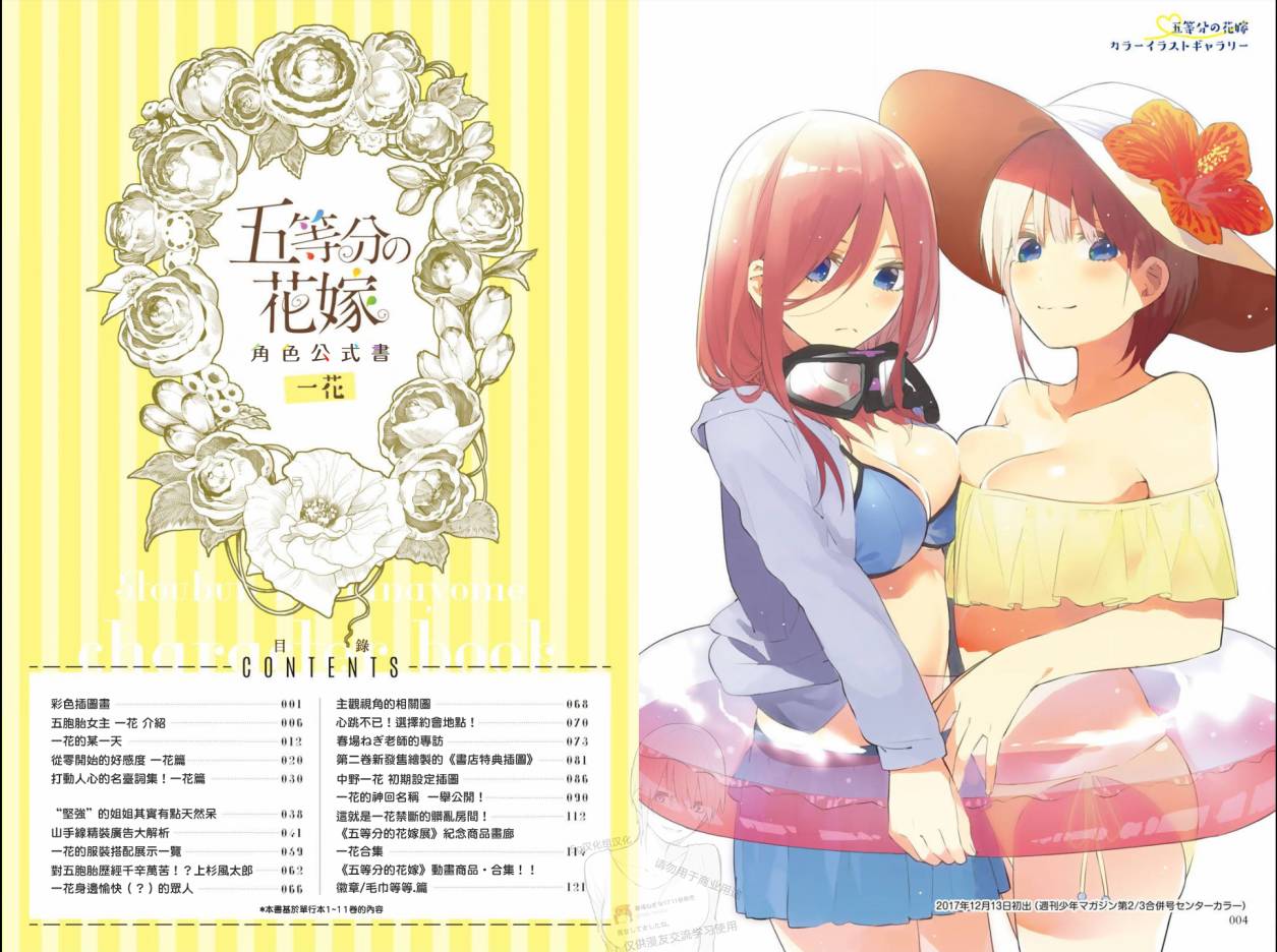五等分的花嫁角色书韩漫全集-一花无删减无遮挡章节图片 