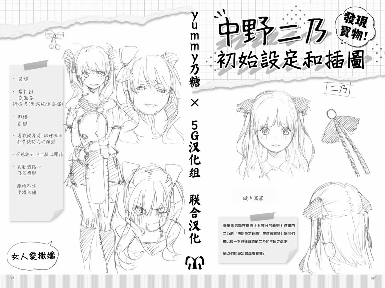 五等分的花嫁角色书韩漫全集-二乃无删减无遮挡章节图片 