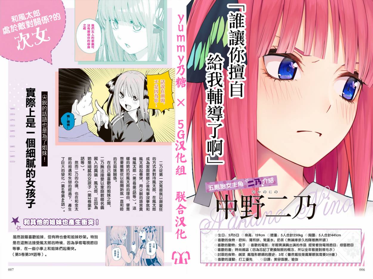 五等分的花嫁角色书韩漫全集-二乃无删减无遮挡章节图片 