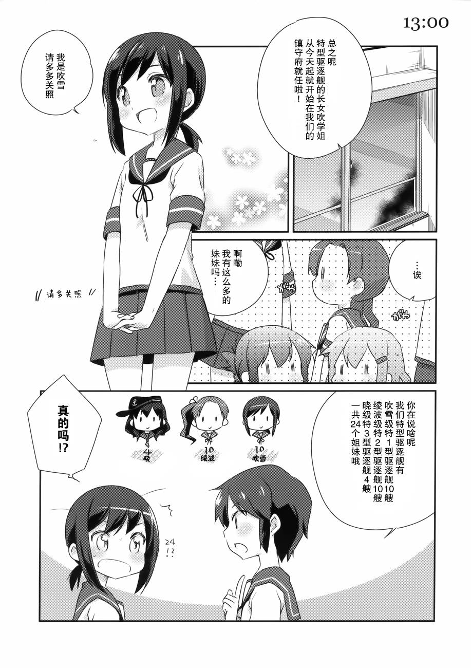 舰娘日志~吹雪型的一日~韩漫全集-全一话无删减无遮挡章节图片 