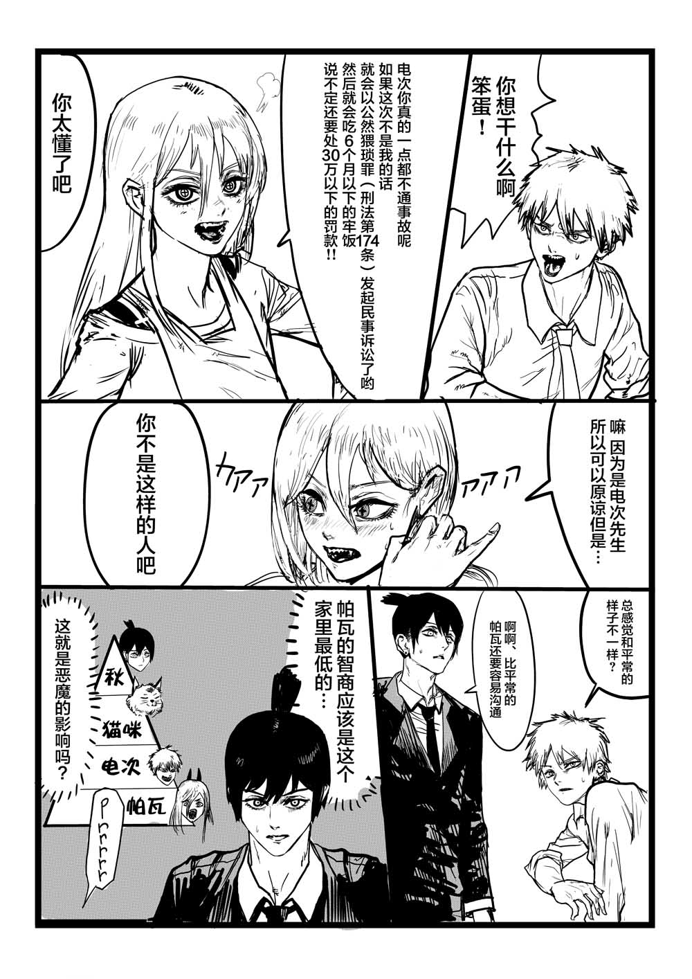 电锯人同人韩漫全集-帕瓦无删减无遮挡章节图片 
