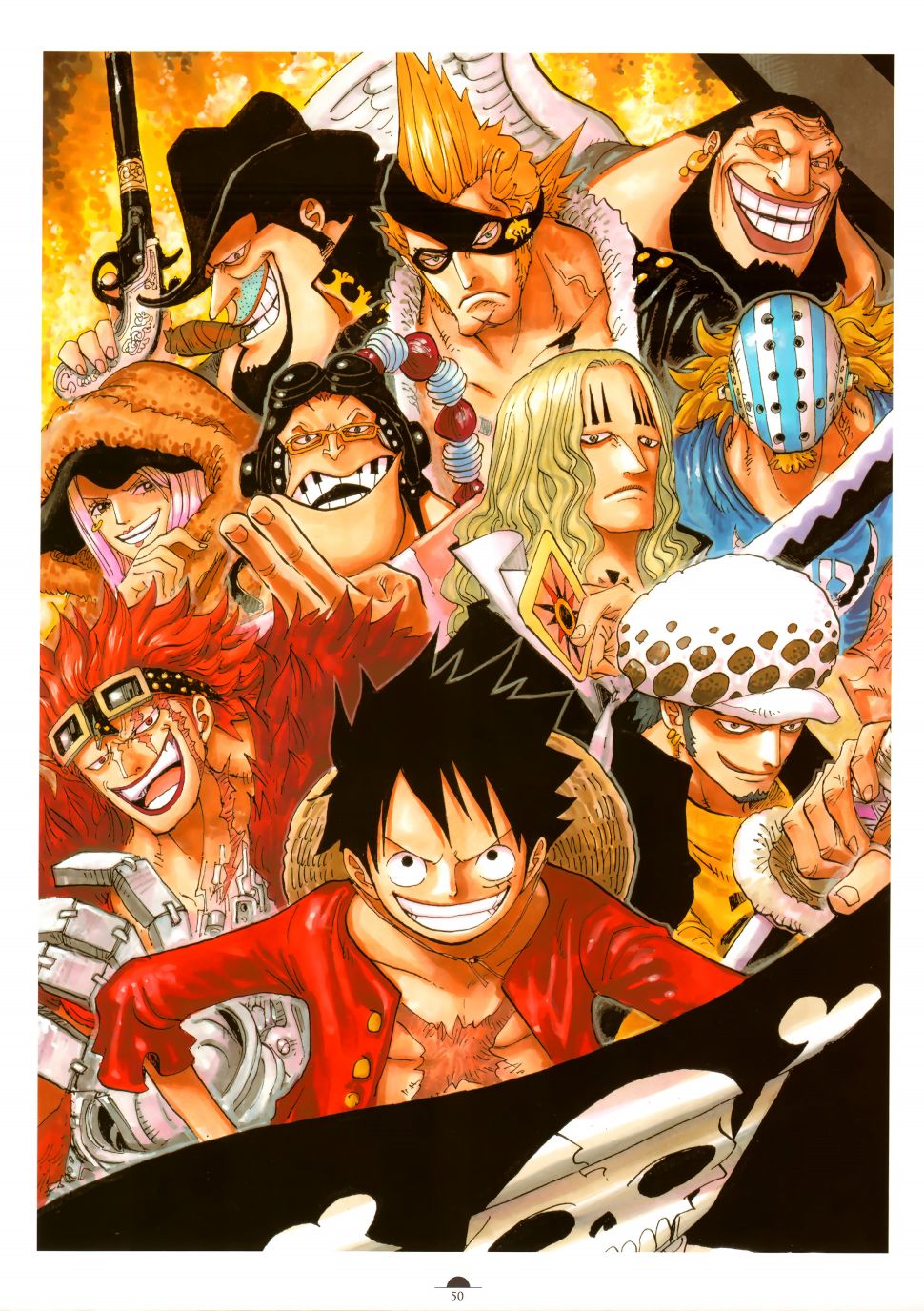 ONEPIECE尾田荣一郎画集TYRANNOSAURUSCOLORWALK7韩漫全集-画集无删减无遮挡章节图片 