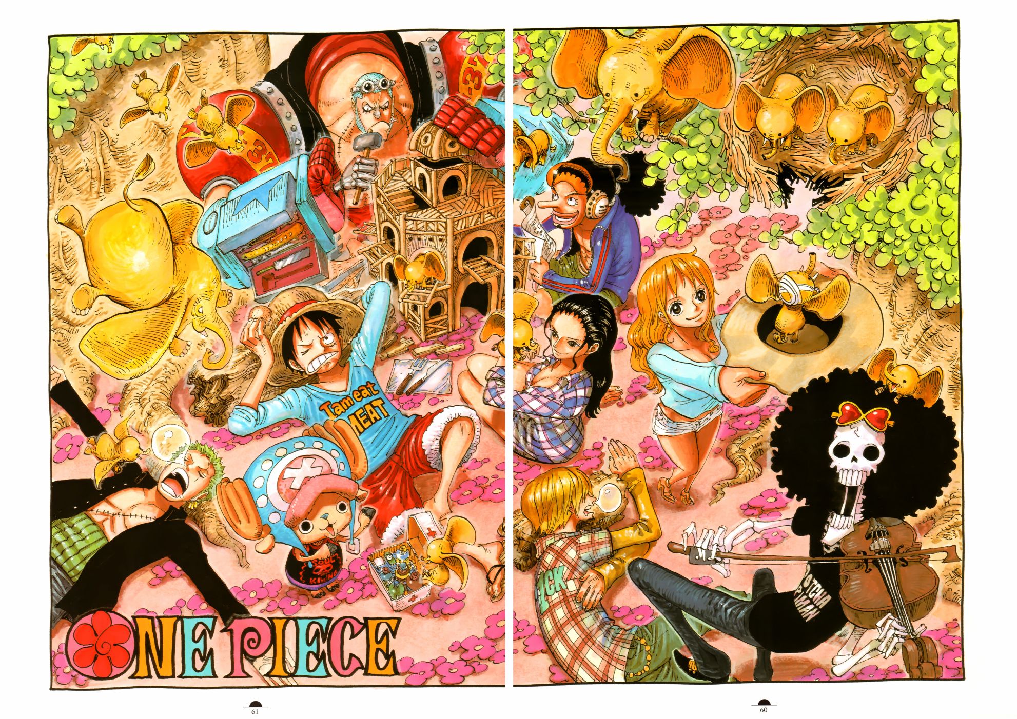 ONEPIECE尾田荣一郎画集TYRANNOSAURUSCOLORWALK7韩漫全集-画集无删减无遮挡章节图片 