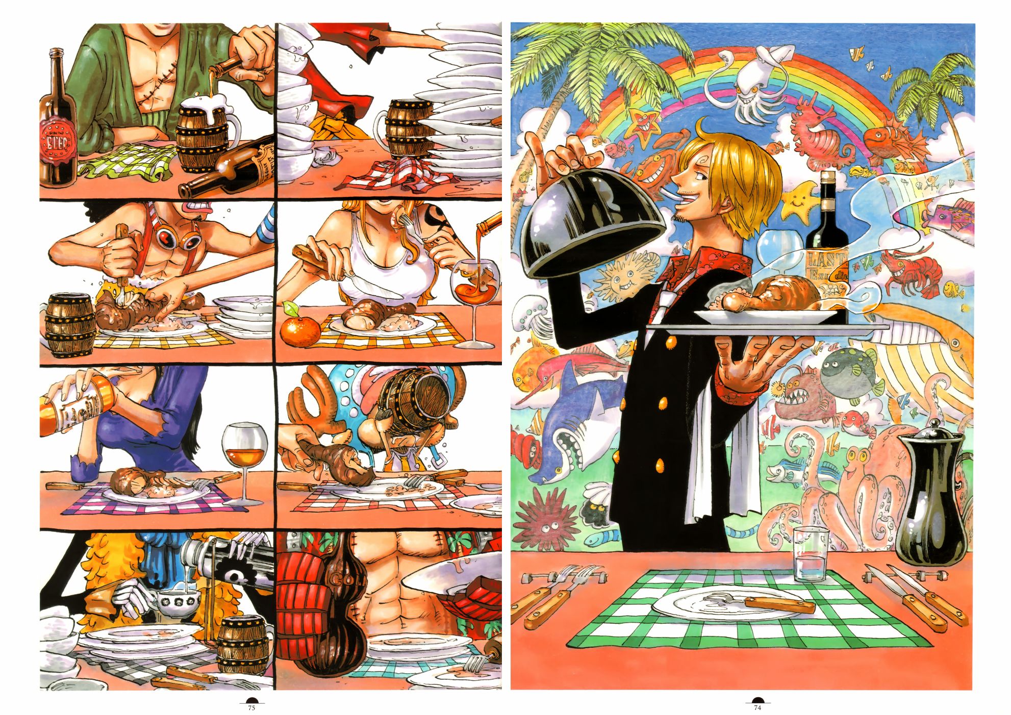 ONEPIECE尾田荣一郎画集TYRANNOSAURUSCOLORWALK7韩漫全集-画集无删减无遮挡章节图片 