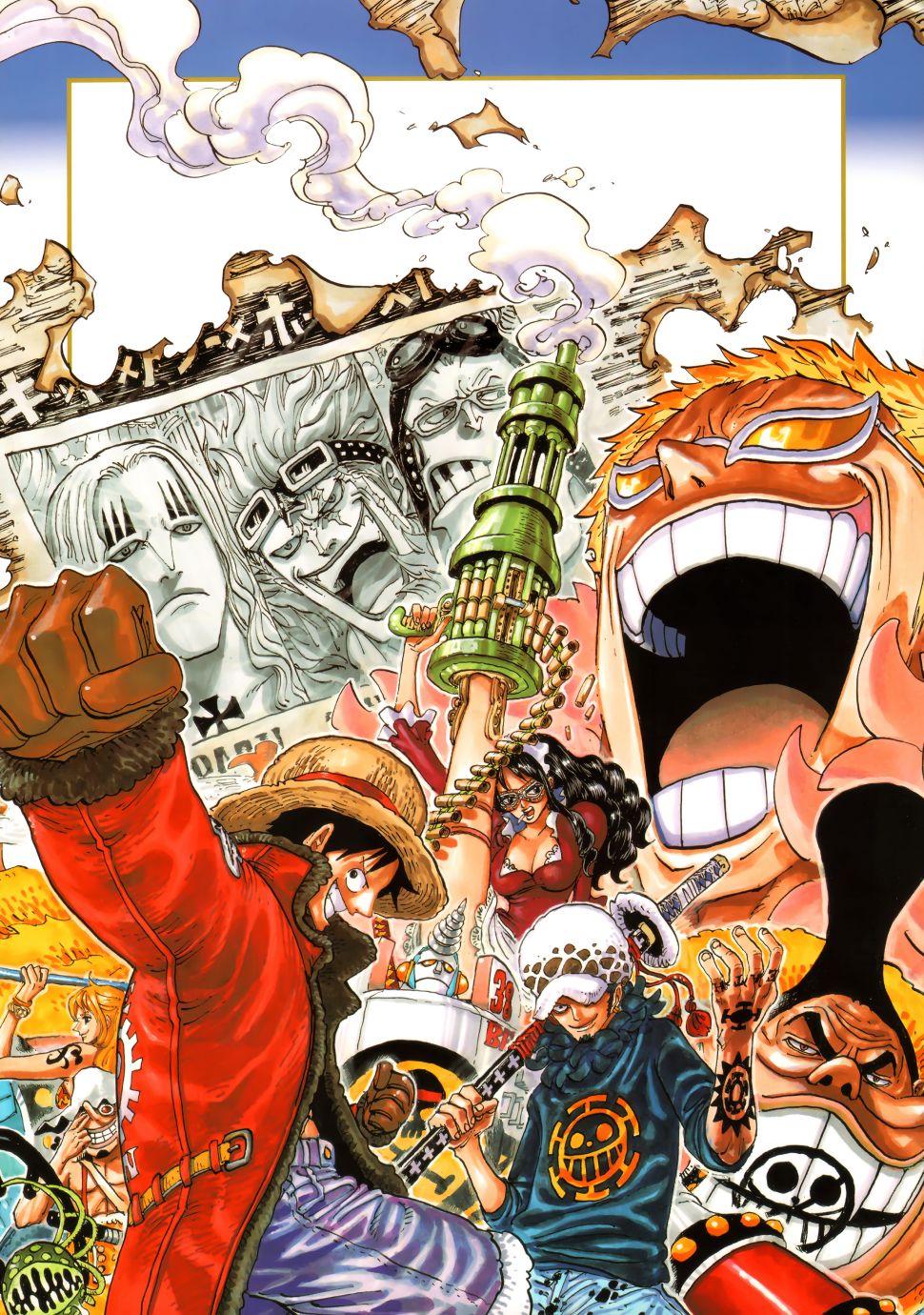 ONEPIECE尾田荣一郎画集TYRANNOSAURUSCOLORWALK7韩漫全集-画集无删减无遮挡章节图片 