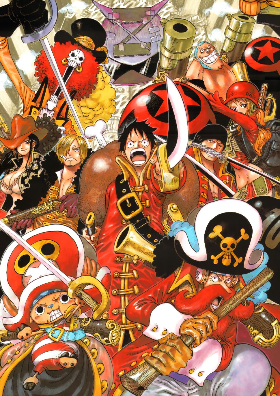 ONEPIECE尾田荣一郎画集TYRANNOSAURUSCOLORWALK7韩漫全集-画集无删减无遮挡章节图片 
