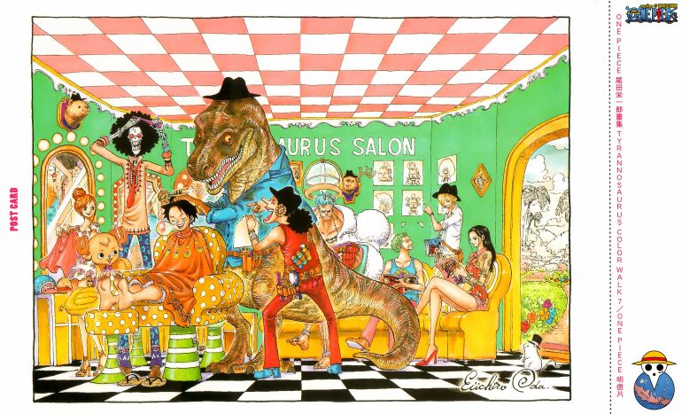 ONEPIECE尾田荣一郎画集TYRANNOSAURUSCOLORWALK7韩漫全集-画集无删减无遮挡章节图片 