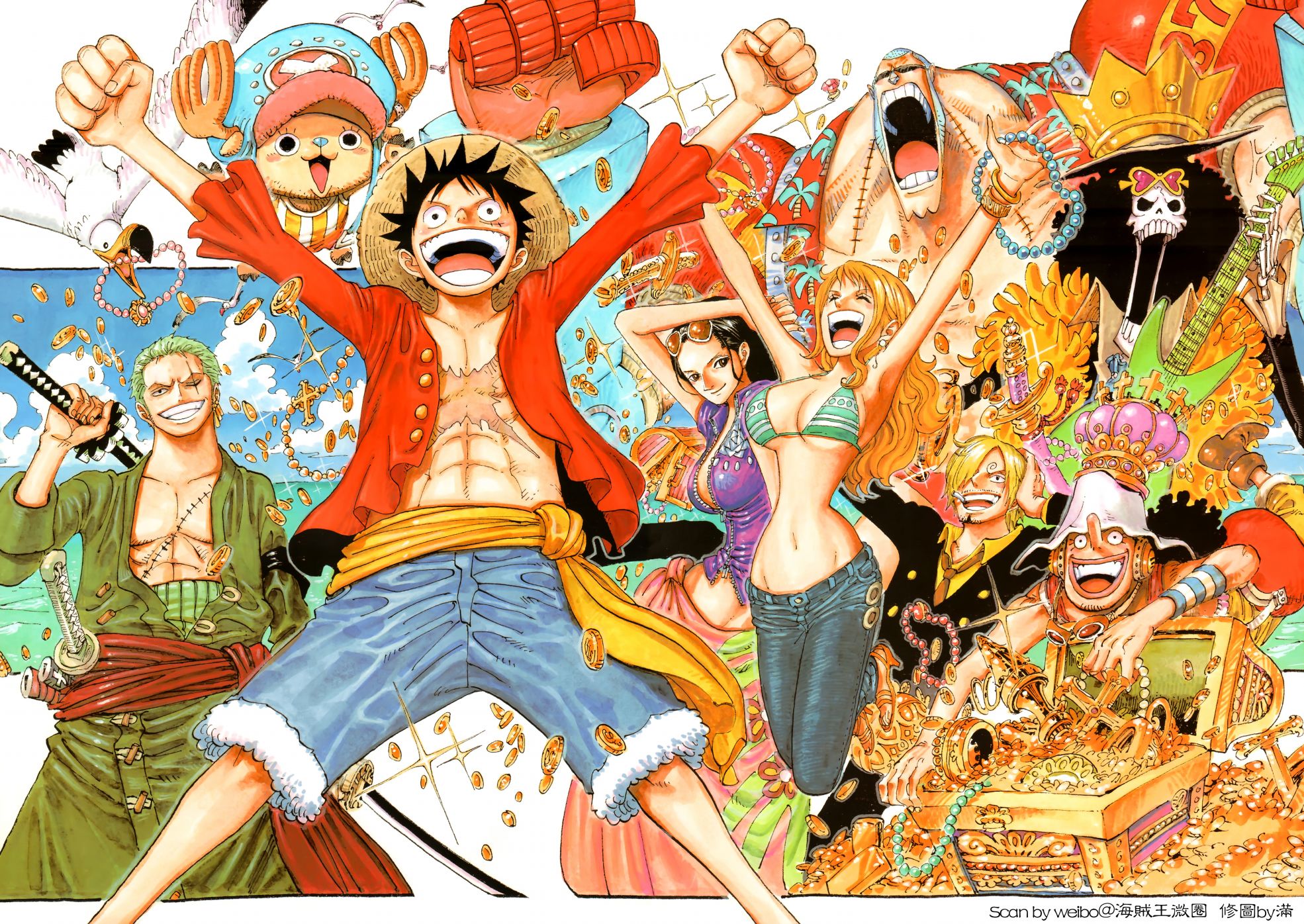 ONEPIECE尾田荣一郎画集TYRANNOSAURUSCOLORWALK7韩漫全集-画集无删减无遮挡章节图片 