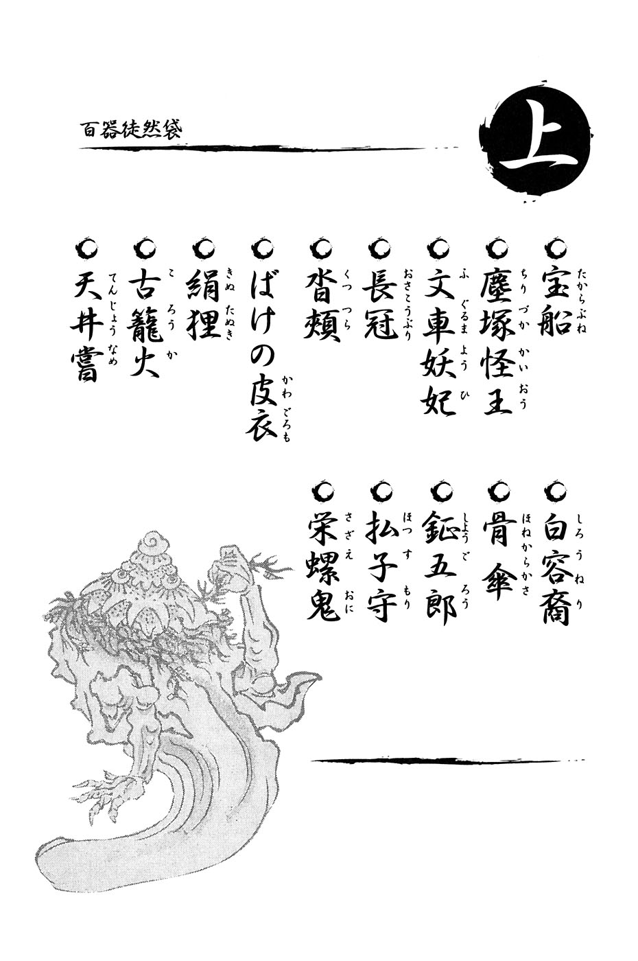 鸟山石燕 画图百鬼夜行全画集韩漫全集-全一卷无删减无遮挡章节图片 