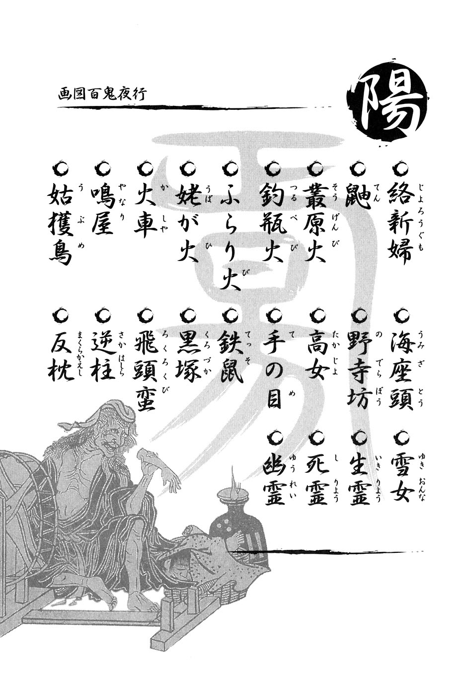 鸟山石燕 画图百鬼夜行全画集韩漫全集-全一卷无删减无遮挡章节图片 