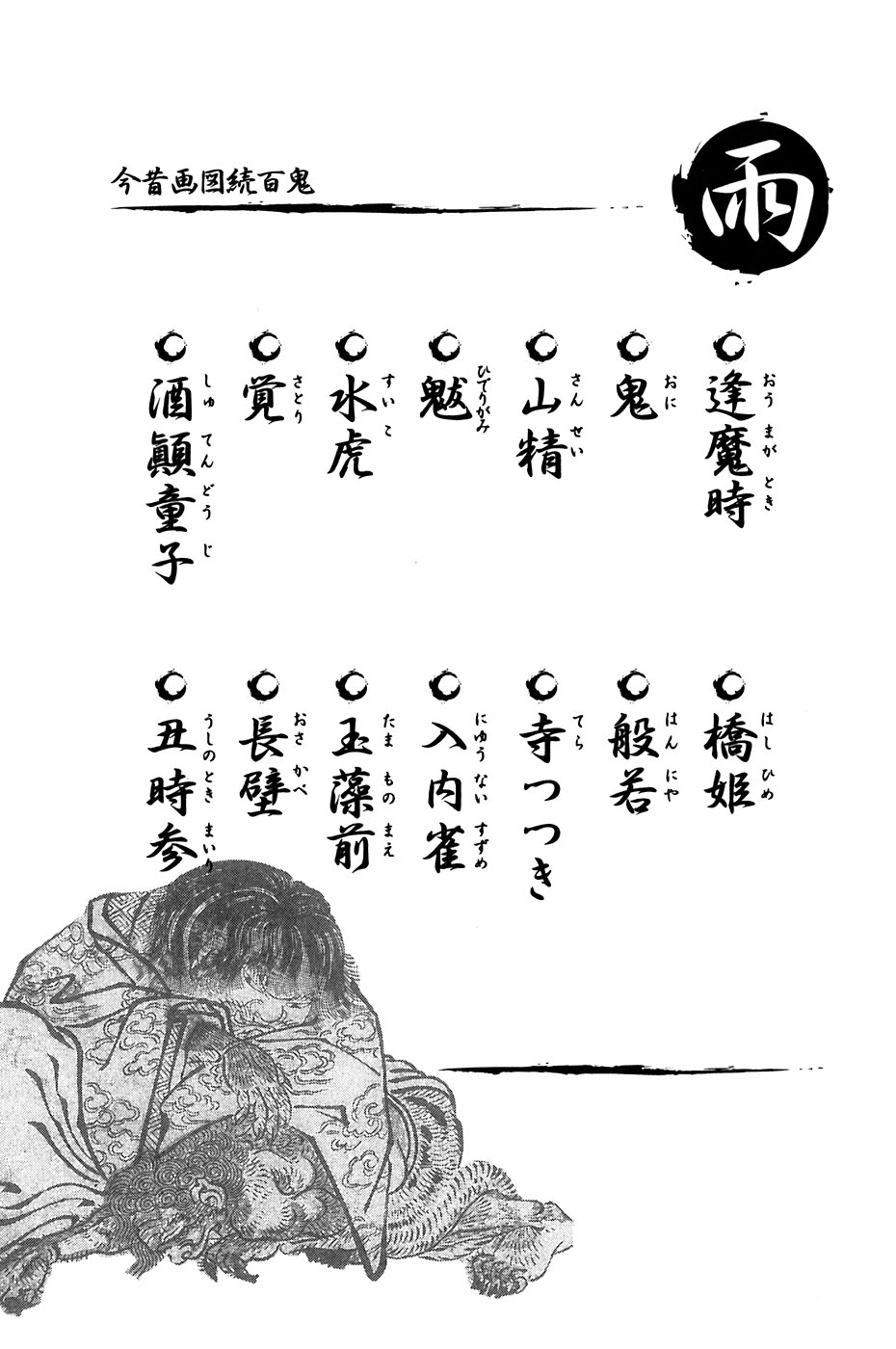 鸟山石燕 画图百鬼夜行全画集韩漫全集-全一卷无删减无遮挡章节图片 