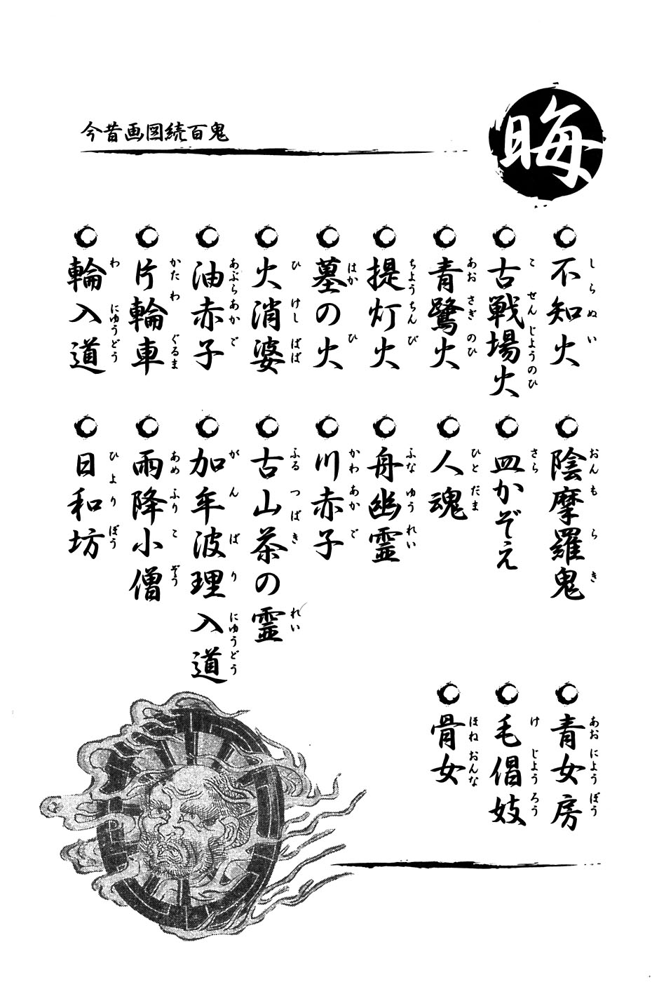 鸟山石燕 画图百鬼夜行全画集韩漫全集-全一卷无删减无遮挡章节图片 