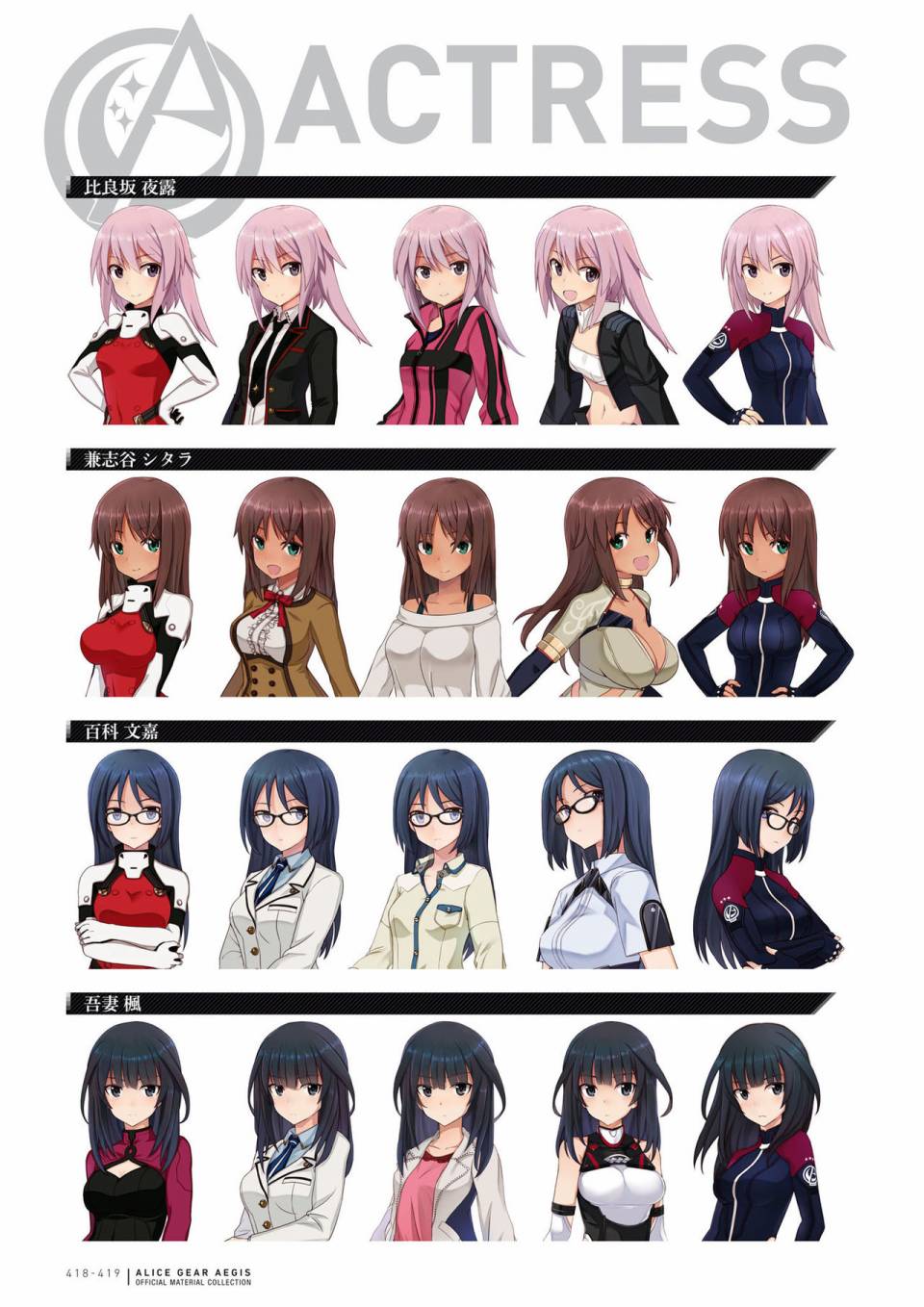 Alice Gear Aegis Official Material Collection韩漫全集-全一册无删减无遮挡章节图片 