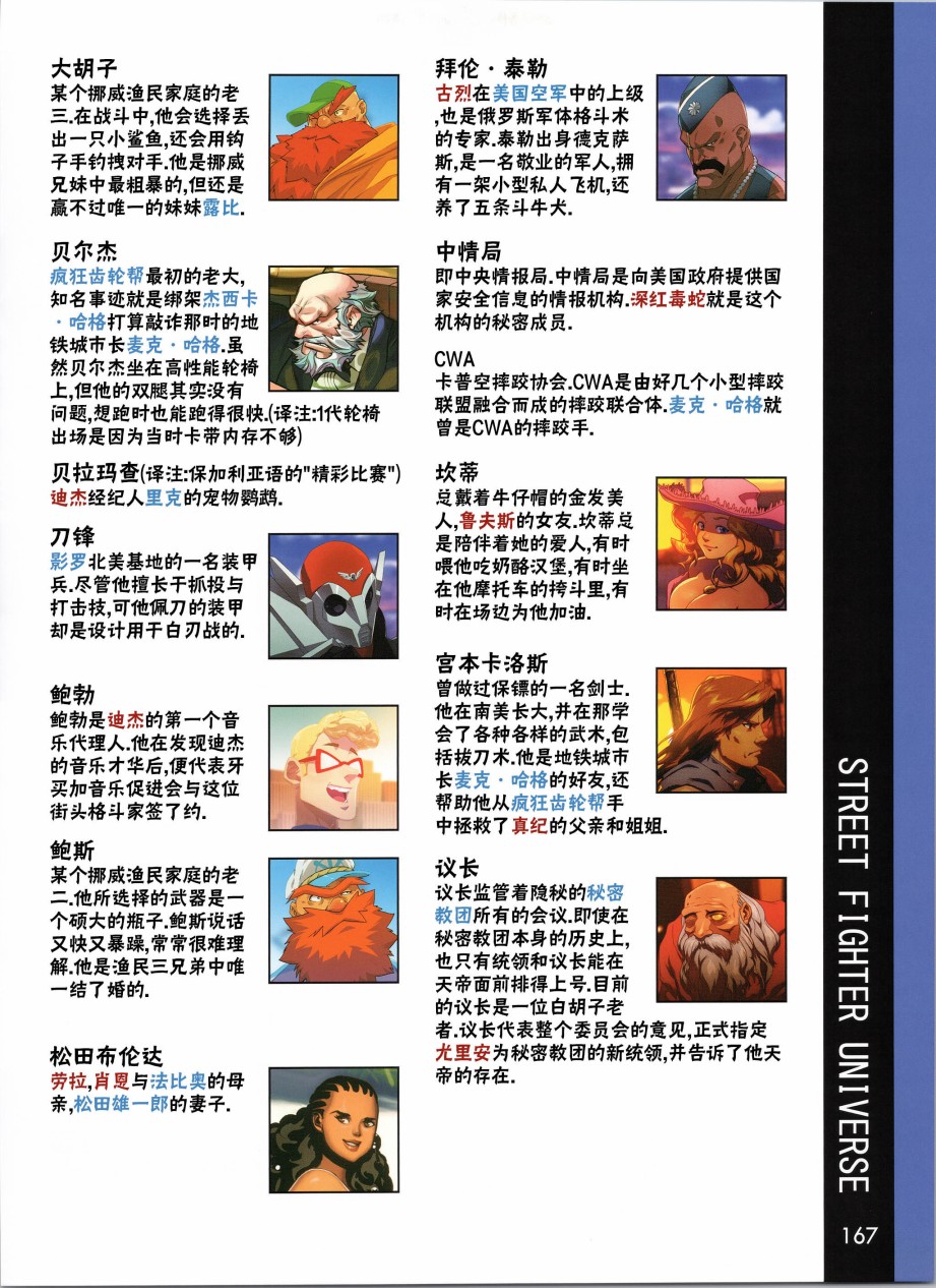 街头霸王 特刊合集韩漫全集-人物谱6无删减无遮挡章节图片 