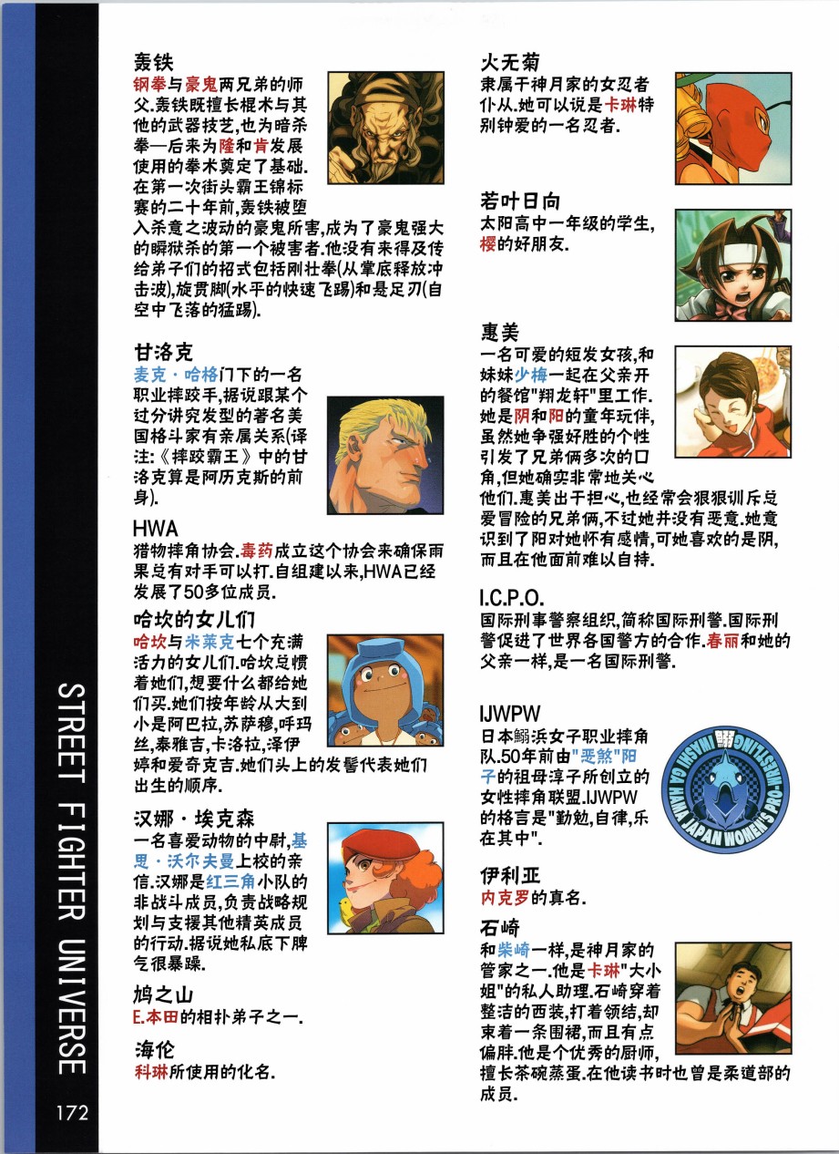 街头霸王 特刊合集韩漫全集-人物谱6无删减无遮挡章节图片 