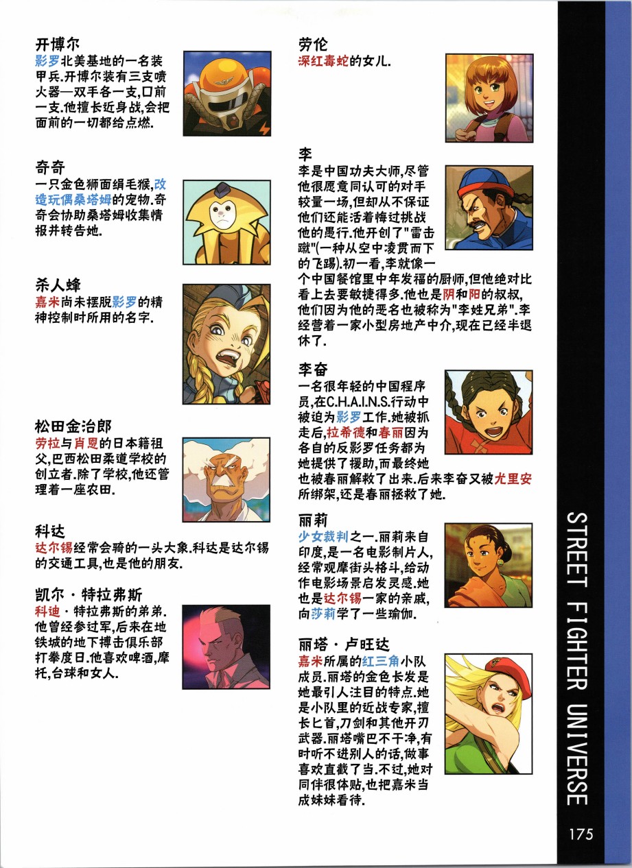 街头霸王 特刊合集韩漫全集-人物谱6无删减无遮挡章节图片 